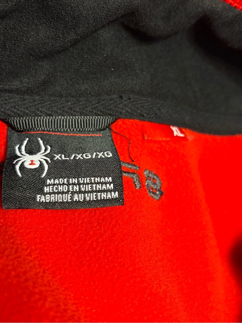 Spyder Men’s Red and Black Quarter-Zip Performance Sweater - Picture 6 of 6